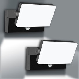 rosykite 40W LED Wall Pack Lights Outdoor Motion Sensor,360 °Rotation 5000K 6000K 4000K Selectable Exterior Flood Lighting Fixture Sconce for Porch Garage Patio