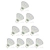 Pack of 10 LED Spotlights GU10 5 W Glass Flicker-Free