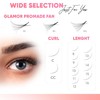 GLAMOREYELASH 500 Promade Fans Loose Paper Box, Natural Eyelash Extension