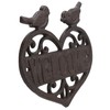 Welcome Birds Cast Iron Sign Plaque Door Wall House Gate