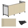 Windscreen4less 3'x12' Deck Balcony Privacy Screen for Deck Pool Fence