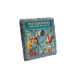 Photographers Slate Coaster – Freezing Moments, One Click at a Time! (slco-ds24-pfmocaatrg)