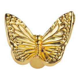 HUGOLEM 8 Pack Butterfly Shape Drawer Pulls Stylish Kitchen Cabinet Knobs Kid's Room Dresser Drawer Knobs Modern Gold Dresser Knobs Door Window Pull Handles Cabinet Hardware for Cupboard Pulls