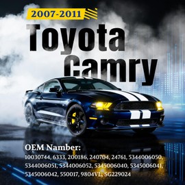 ARANA Hood Struts Lift Support for Toyota Camry 2007-2011, 6333 Front Bonnet Shocks Springs for Toyota Camry 2007-2011 Base/CE/Hybrid/LE/SE/XLE, Set of 2