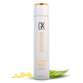 GK HAIR Global Keratin Balancing Shampoo (300ml/10.1 Fl Oz) For Oily & Color Treated Hair Deep Cleansing, Restores pH Levels Ideal for Over-Processed and Environmentally Stressed Hair