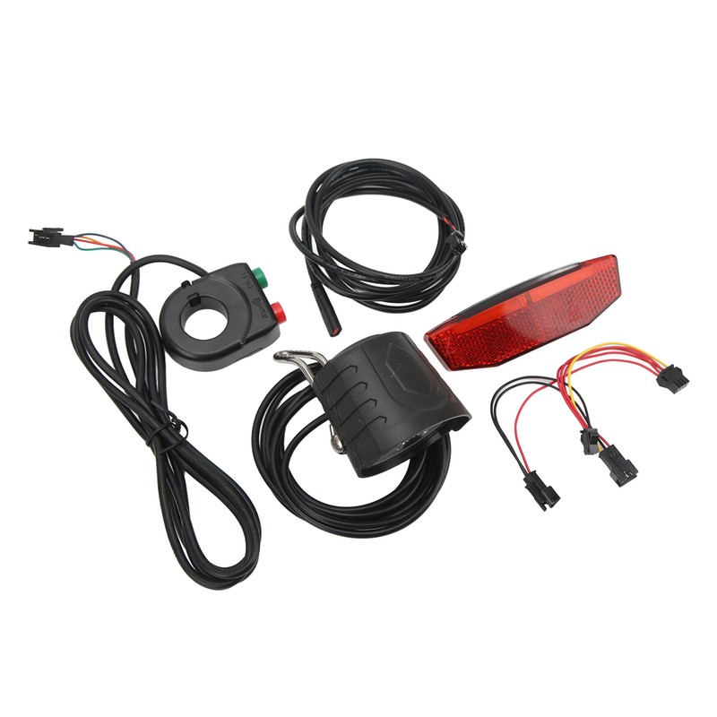 Electric Bike QD168 Front Light DR001 Rear Light Set with