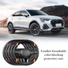Sandfren Carbon Fiber Car Steering Wheel Cover, 15 Inch Breathable
