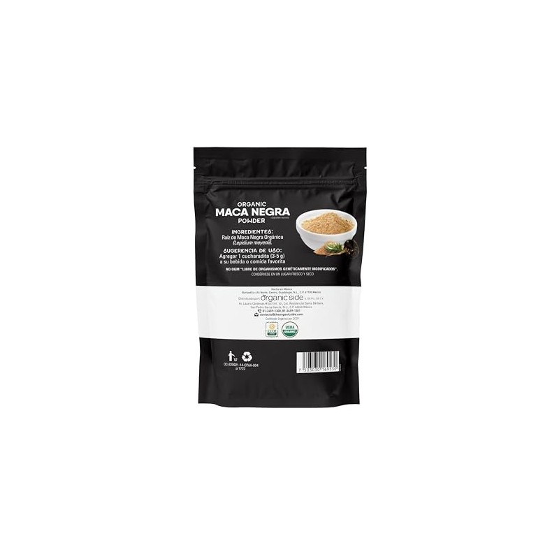 Organic Side - Organic Maca Negra Powder 100 gr -