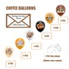 30 PCS Coffee Balloons, 6 Styles of Coffee Themed Balloons
