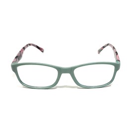 Womens Flower Reading Glasses Floral Readers Eyeglasses Blue Green + Soft Case (Blue Green, 2, x)