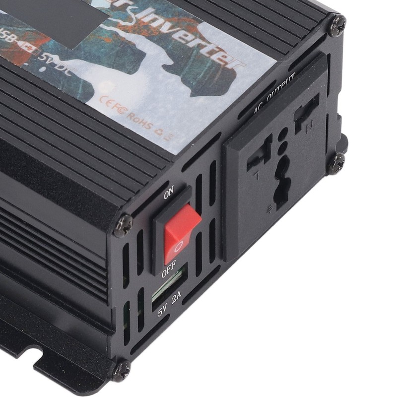 2000W Solar Car Inverter with Fan LCD Screen DC to