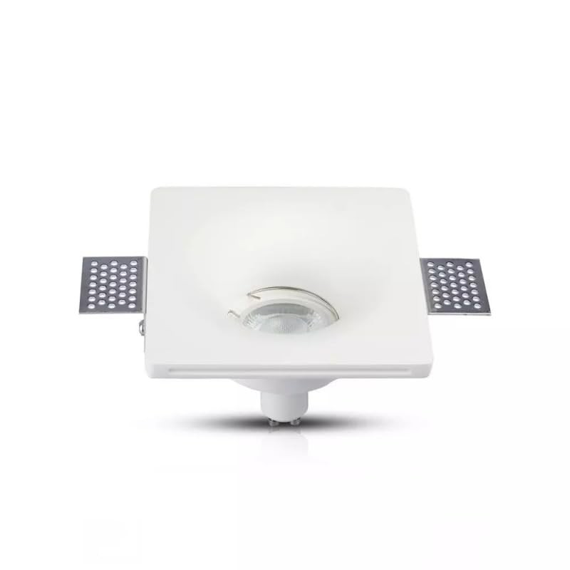 VT-714 GU10 Gypsum Fitting Square-White