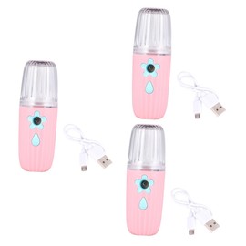 Baluue 3pcs Face Mist Sprayer Handheld Steamer Nano Moisturizer Face Skin Softener Material Usb Charging