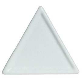 GET DT201WW Bugambilia Triangular Buffet Serving Platter, 6" x 6", Mod White