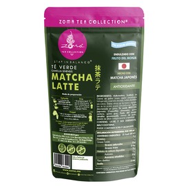 Zoma Tea Collection - MATCHA LATTE - Té Verde - Hecho con matcha japonés - Sin azúcar añadida – Healthy Superfood - Rico en antioxidantes - Polvo - Powder Tea - Pouch 200g