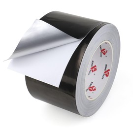 BOMEI PACK Black Aluminum Tape,3 Inch x 55 Yards,Black Foil Tape HVAC Sealing & Patching Hot Cold Air Duct Tape Aluminum Foil Tape for Pipe, Metal Repair, HVAC, Air Ducts, Insulation (3 Inch)