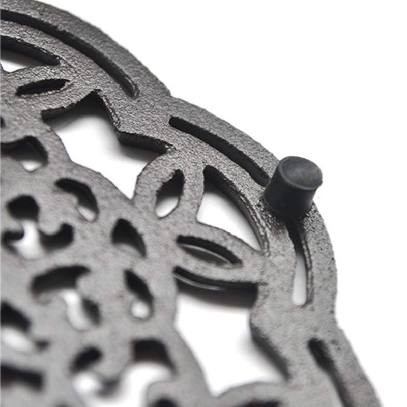 TAMUME Cast Iron Trivet for Table Service, Vintage Appeal with