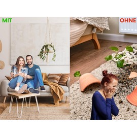 THOMCE Robust Screw Hooks Galvanised Pack of 20 4.5 x 50 mm Ceiling Hooks Made in the EU Hook Screw for Order with System Round Hooks Suitable for Plasterboard or Wooden Beams