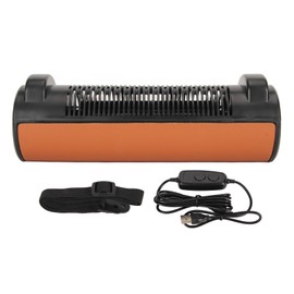 Car Seat Cooling Fan USB Powered Bladeless 3 Speeds Strong Cooling Air Fan Car Seat Fan with Adjustable Strap for SUV RV Brown