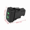 KIMISS Fog Light Switch,5 Pin Black Plastic Car Push Button