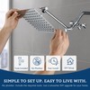 G-Promise All Metal 8" Rain Shower Head with Handheld for