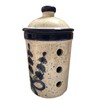 Lavender Blue Design Garlic Goalkeeper Pot (No 9 Lavender Blue
