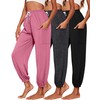 Riyiper 3 Pack Women's Sweatpants, Cozy Yoga Pants with Pockets