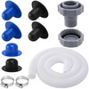 9 Pcs Pool Drain Valve Cap and Connector Set, Swimming