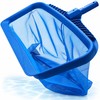 Pool Leaf Rake with Deep Mesh Bag, Heavy-Duty Pool Skimmer