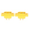 10Pcs Male Plug Connector XT60E1-M Mountable Brass Gold Plated Heat