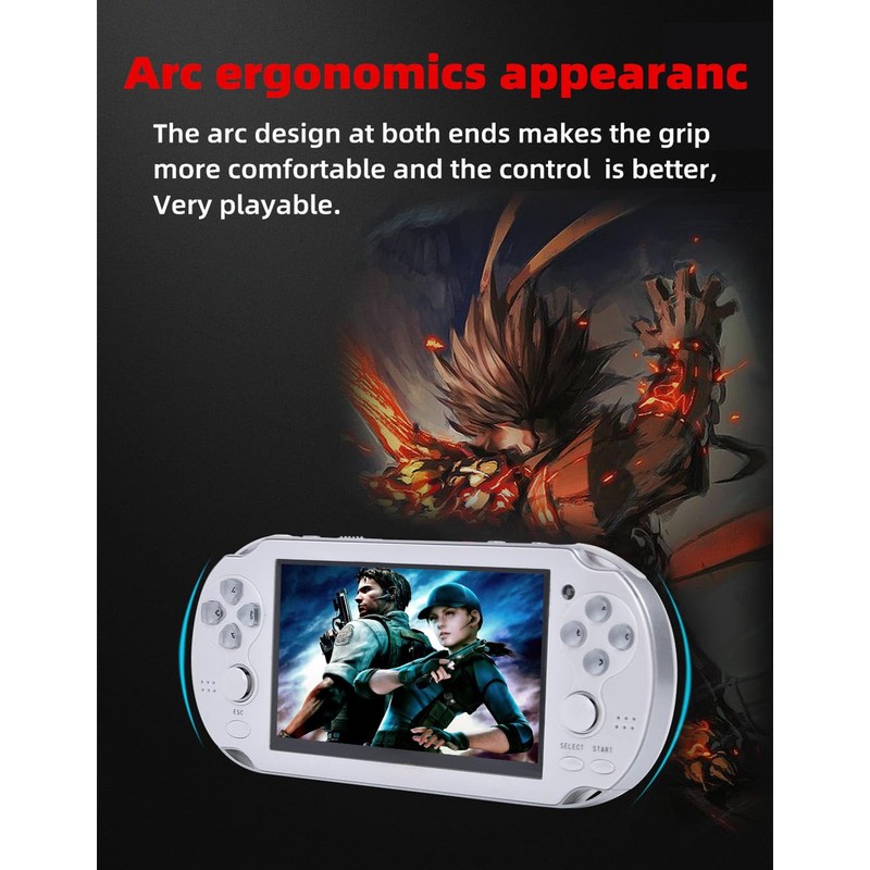 HLF 4.3 inch Retro Video Game Console Build 2200 Games