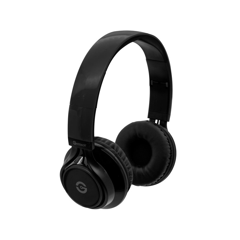 GETTTECH Audífonos con Micrófono Sonority, Alámbrico, 1.2 Metros, 3.5mm, Negro.