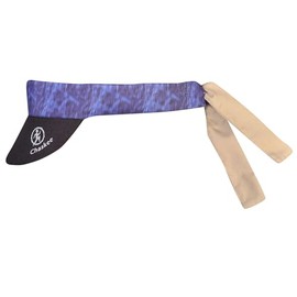Chaskee Visor Snap Cap Expression mit Neoprenschild (als Stirnband oder Mütze nutzbar, mit Nackenschutz, UV Schutz 60), Farbe:Blue