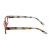 Calabria R774 Designer Colorful Rectangle Reading Glasses +1.00 Rose Red