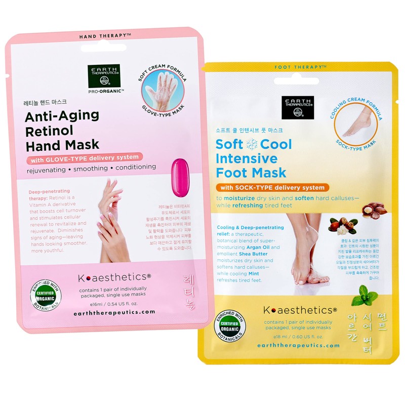 Anti-Aging Retinol Hand Mask and Soft Cool Intensive Foot Mask