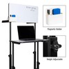 Mind Reader Standing Whiteboard Desk, Adjustable Height, Computer Desk, Laptop