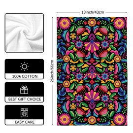 Mexican Dish Towels for Kitchen Mexican Décor for Home Mexican Decorations for Home Kitchen Cinco De Mayo Fiesta Day of The Dead Dia De Los Muertos Towels Set Dish Towel Cloths Set of 2 18x26 Inch