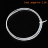 sourcing map PTFE Tube 0.5mm Inner Dmr x 0.9mm Outer