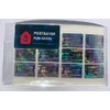 Multilingual Silver Hologram Security Labels Stickers X 150 with Void