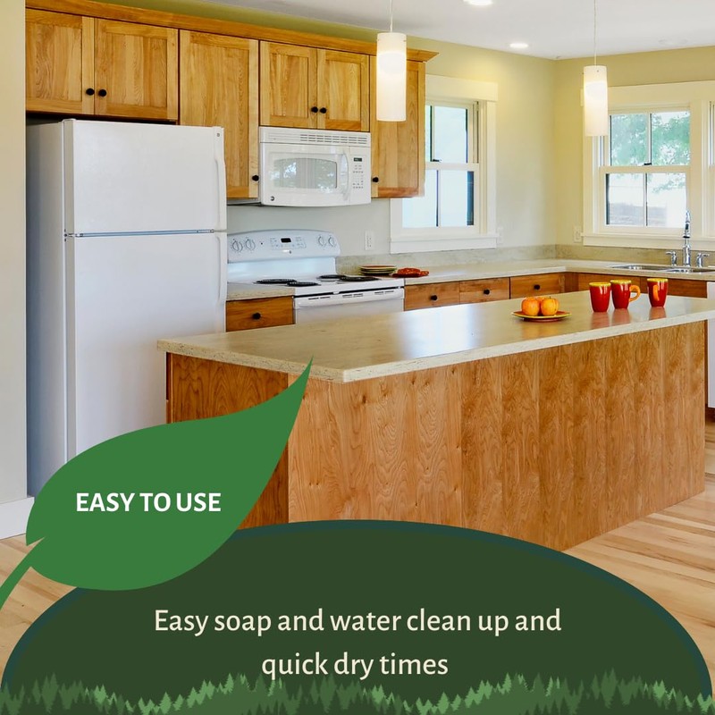 Vermont Natural Coatings Poly Whey Furniture Finish, Clear Semi-Gloss, 1