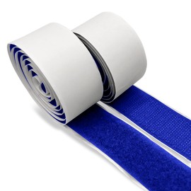 1 Inch Royal Blue Hook and Loop Tape 1 Yard Self Adhesive Sticky Strong Back Fastener Nylon Excellent Grip Strips Heavy Duty Fastener Roll for Fixing and Hanging Home Office School Car and Craft
