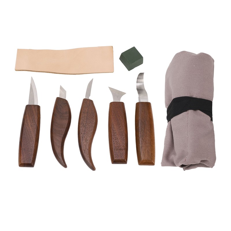 Walnut Wood Carving Knife Non Slip Comfortable Wood Carving Whittling