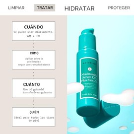 Naturium Suero facial de niacinamida 12% más zinc 2%, antienvejecimiento, minimizador de poros y corrector de manchas oscuras con ácido hialurónico y 