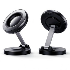 OFFCURVE Soporte para Celular Plegable, Magsafe Soporte de Teléfono para Auto con Adsorción al Vacío Giratorio 360 Soporte Magnético para Celular,... 