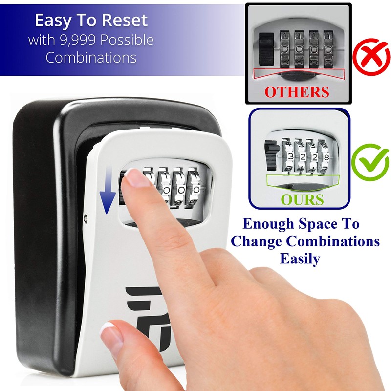 Key Lock Box for Outside - Realtor Lockbox for House