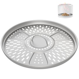 Pellet Adapter for Solo Stove Yukon, Round Fire Pit Burning Pellet Extension, Stainelss Steel Pellet Adapter for Outdoor Fire Pit, 27 inch Smokeless Fire Pit Pellet Adapter Accessory for Outside