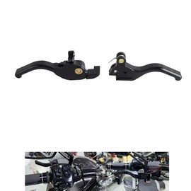 FVMOTO 3 Finger 5.9" CNC Shorty Hand Control Lever Kit Brake Clutch Levers Fit for Harley Touring Road Glide CVO, FLTRXSE, FLTRXSTSE, FLTRX 2024-2025