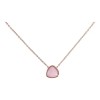 Luckyly Collares Mujer Acero Inoxidable - Cuarzo Rosa