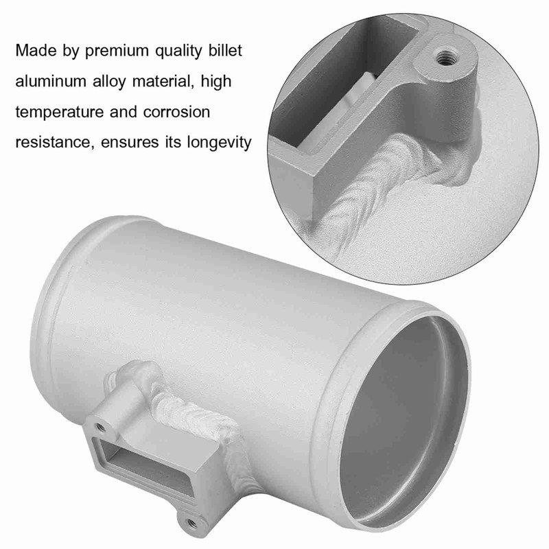 Air Flow Sensor Adapter,KIMISS MAF Sensor Adapter Pipe Mount Aluminum