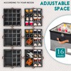 RONCHIL Shoe Organizer for Closet, Foldable Shoe Storage Bins with